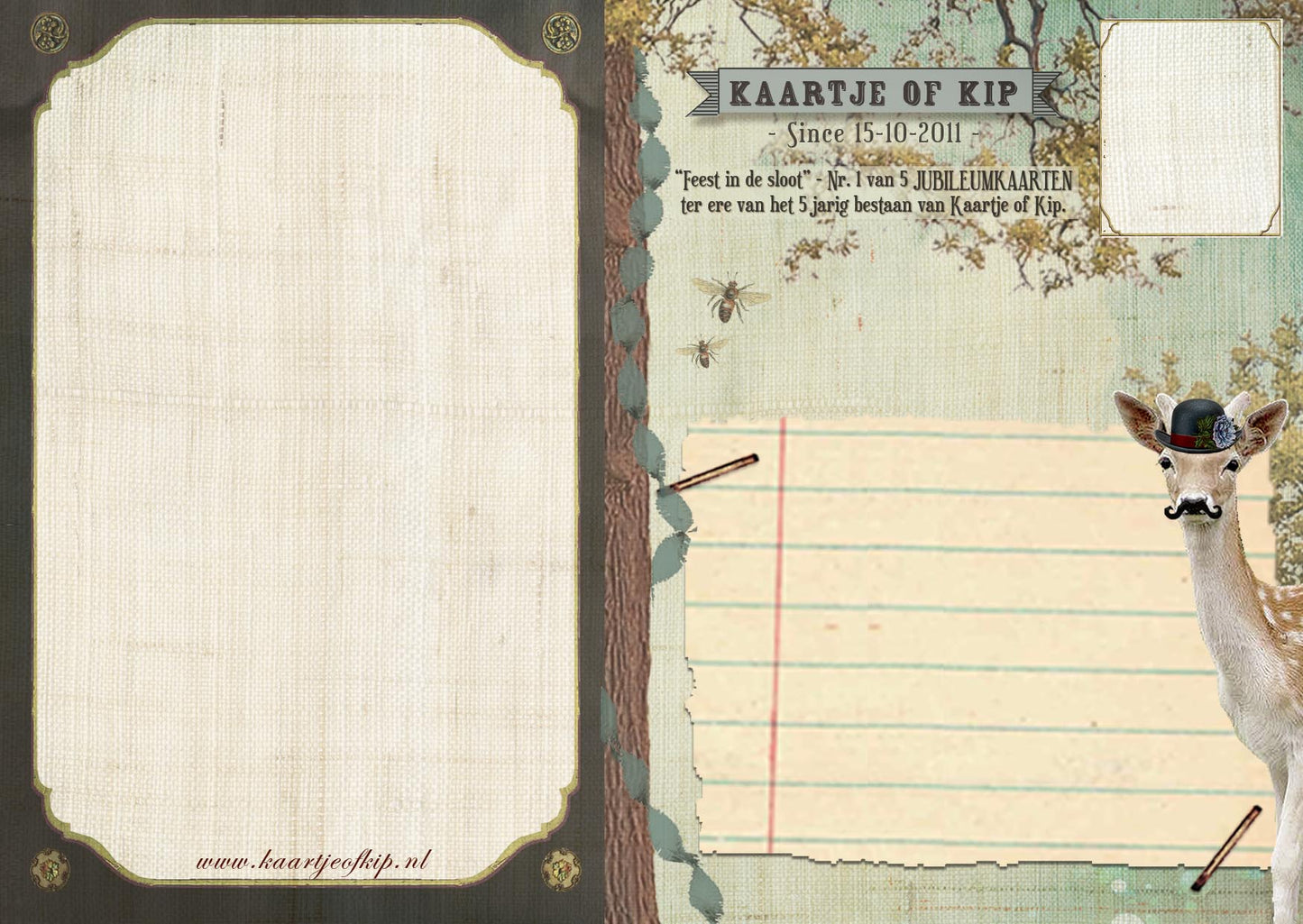 Ansichtkaart Feest in de Sloot