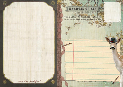 Ansichtkaart Feest in het Bos