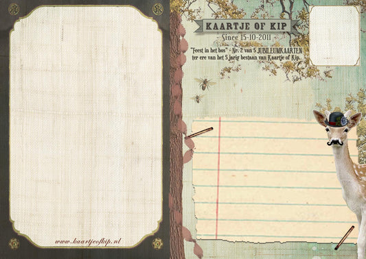 Ansichtkaart Feest in het Bos