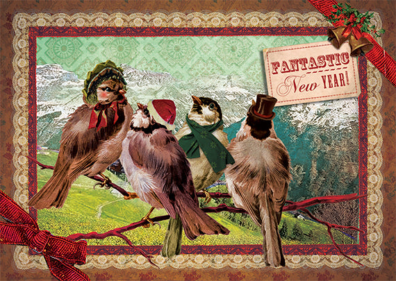 Kerst Postkaart 'Musjes'