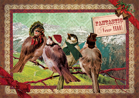 Kerst Postkaart 'Musjes'